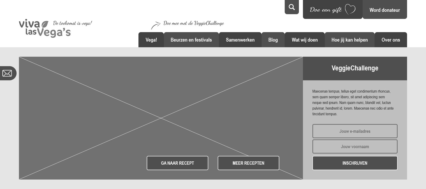 Omzetten wireframes naar visuals